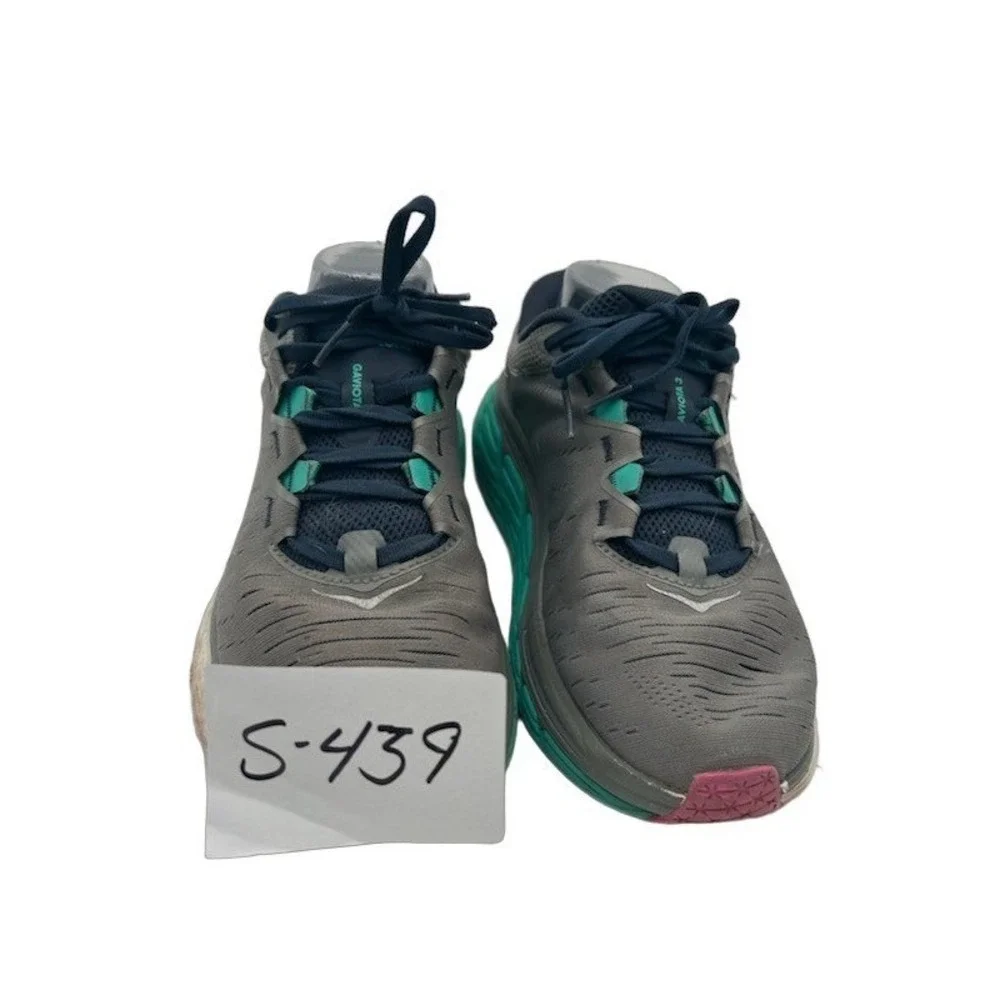 Hoka One One Gaviota 3 Running Shoes Women's Size 9 Grey Teal Pink